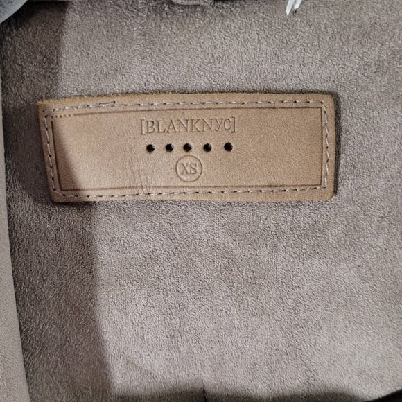 Blank NYC waterfall wrap suede coat Sz XS - Picture 7 of 8